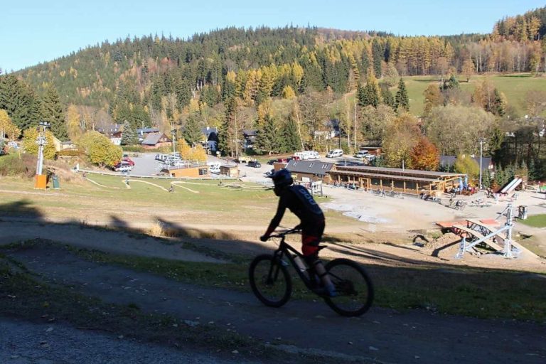 Jeseníky - ubytování na horách u vleku Kopřivná, Bikepark