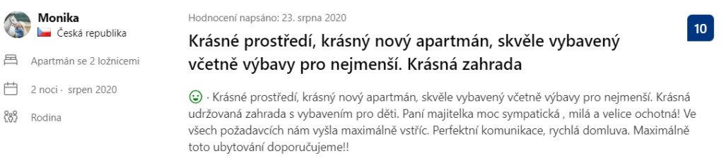 recenze Apartmány Malá Morávka